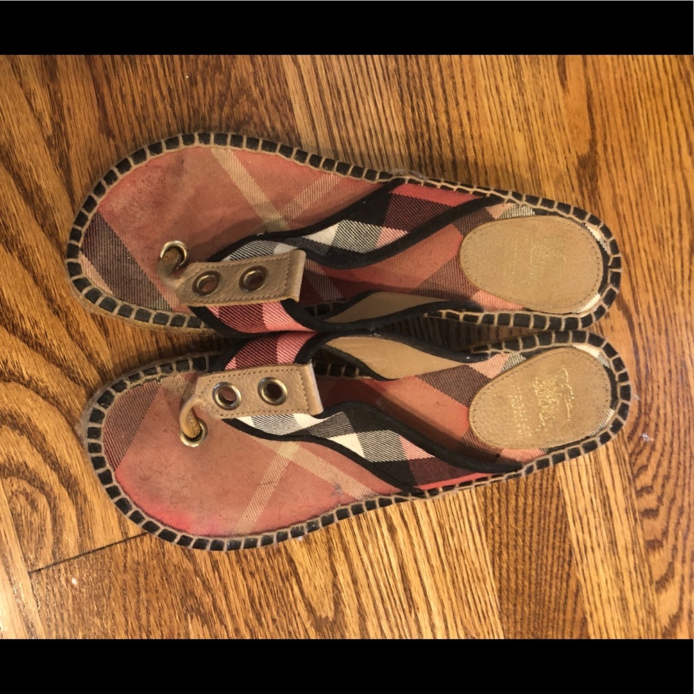 Burberry Wedge Sandals